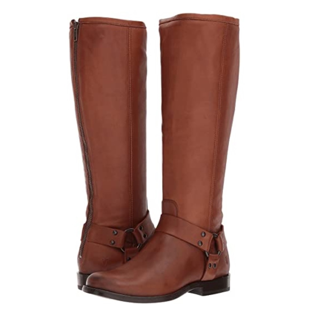 Frye Phillip Harness Tall Wide Calf